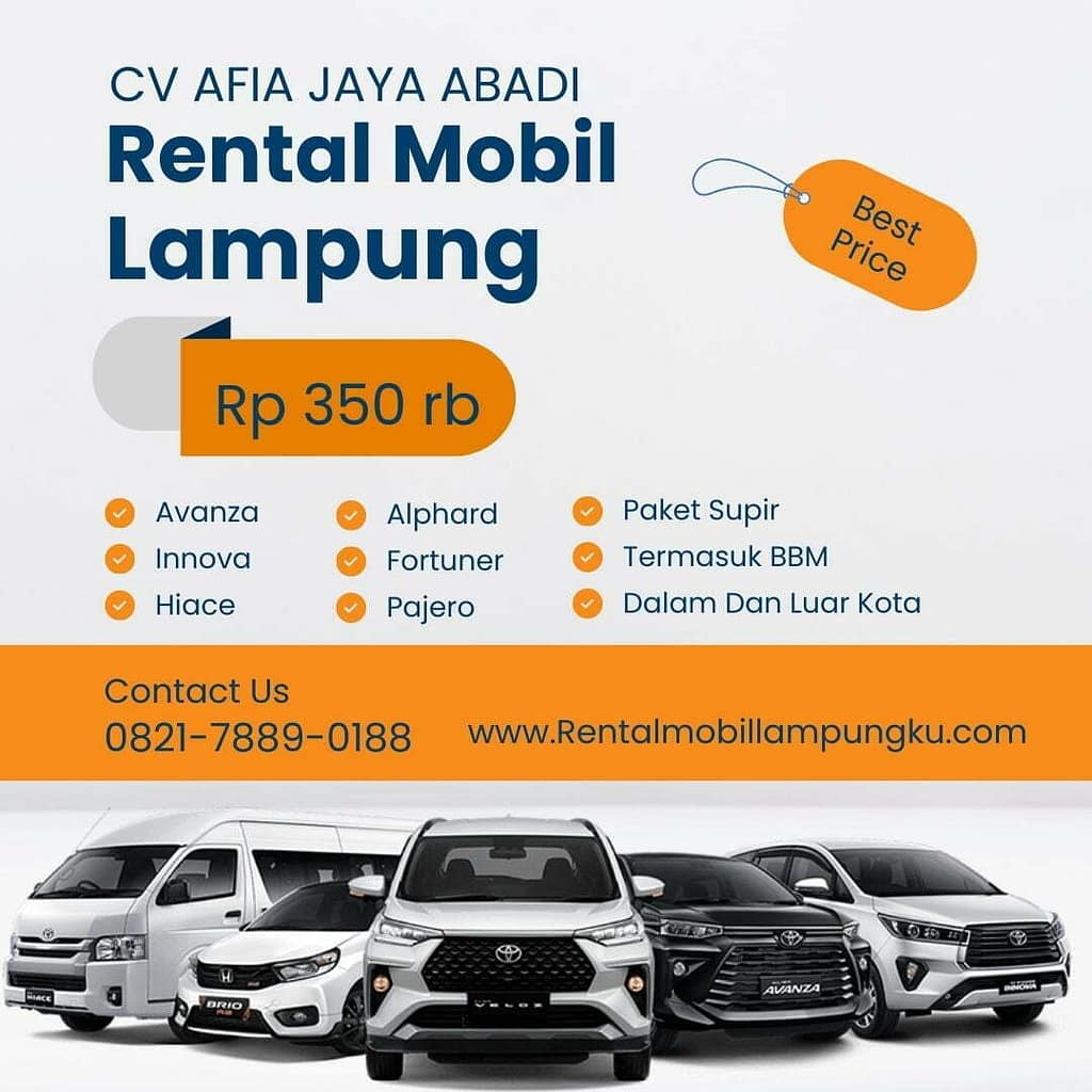 Harga Rental mobil Lampung CV AFIA JAYA ABADI