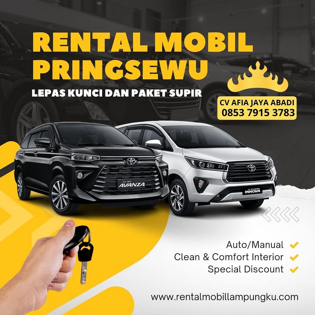 Solusi Terbaik Rental Mobil di Pringsewu Lampung dengan Paket Supir & BBM rental mobil pringsewu