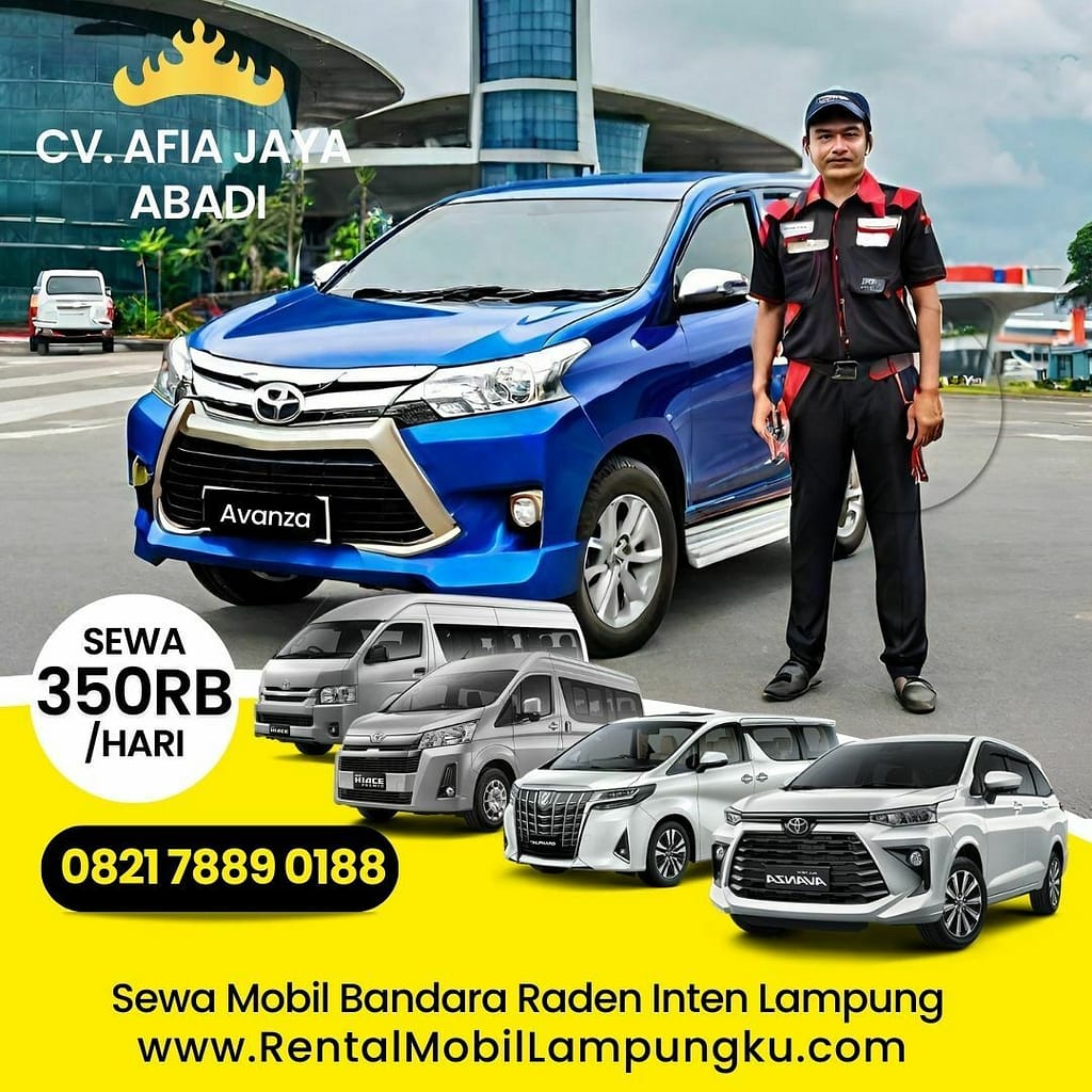 Akomodasi Transportasi di bandara Lampung Sewa Mobil Bandara Raden Inten Lampung