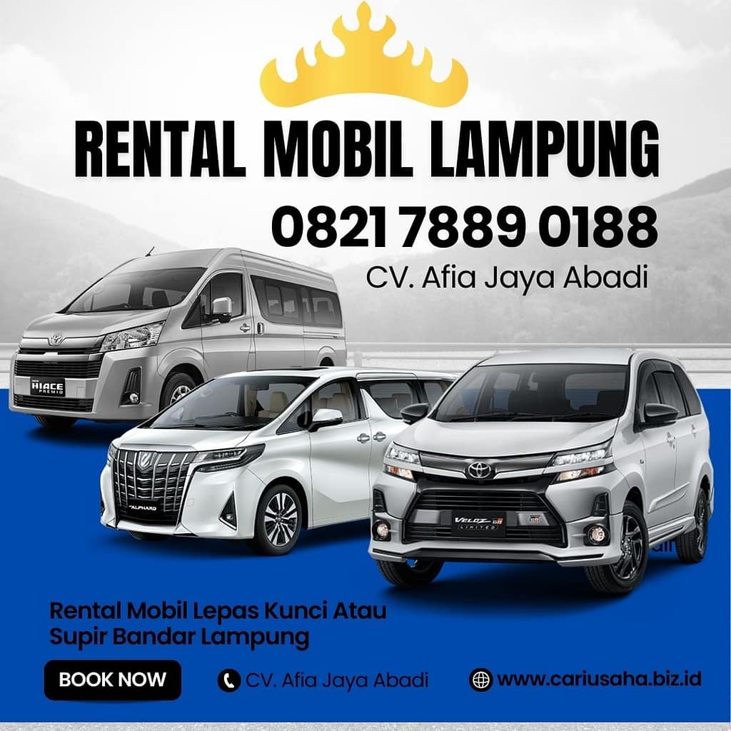 Harga sewa mobil Fortuner Lampung per jam