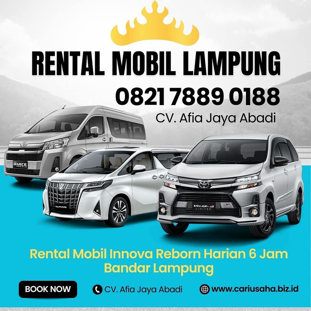 Rental Mobil Innova Bandar Lampung Paket Supir dan BBM Rental mobil Lampung untuk acara resmi