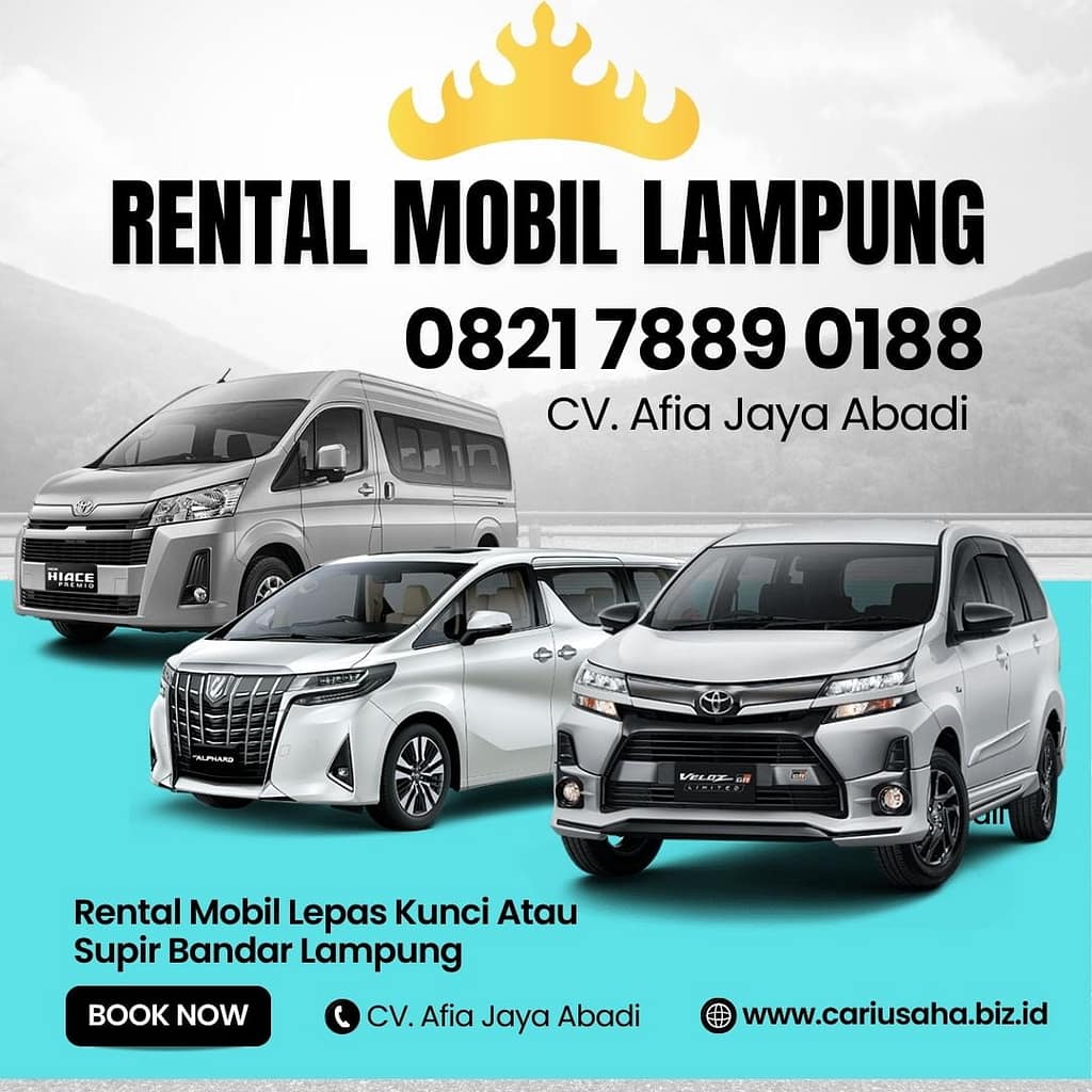 Sewa mobil di Bandar Lampung dengan BBM dan Supir