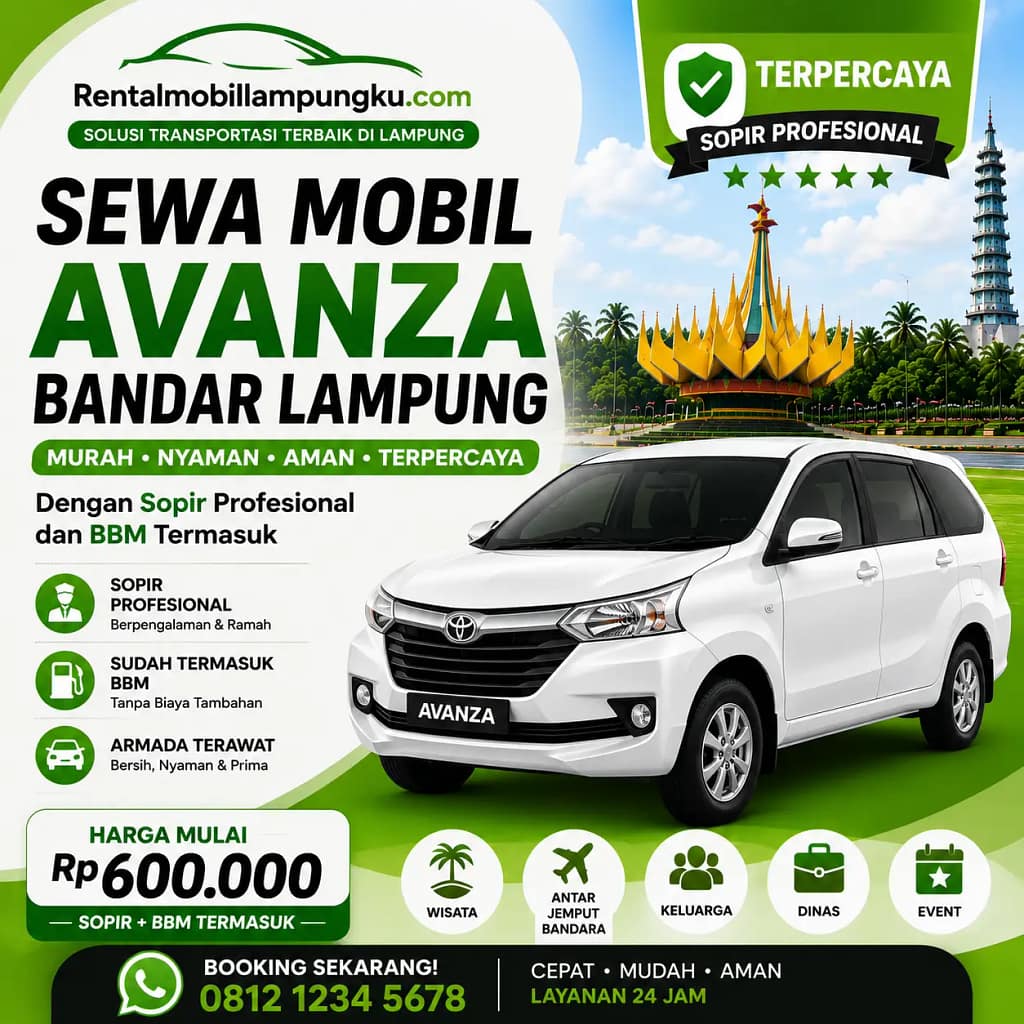 Sewa Mobil Avanza Bandar Lampung