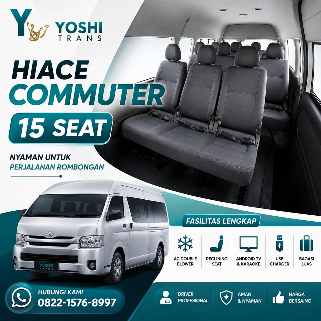Sewa hiace commuter 15 seat