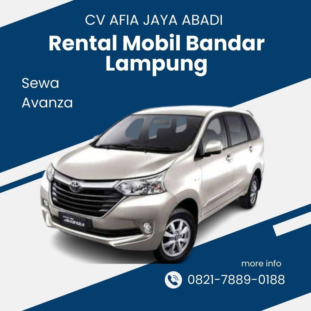 Rental Mobil Avanza Natar Lampung Selatan Lepas Kunci Rental Avanza Bandar lampung