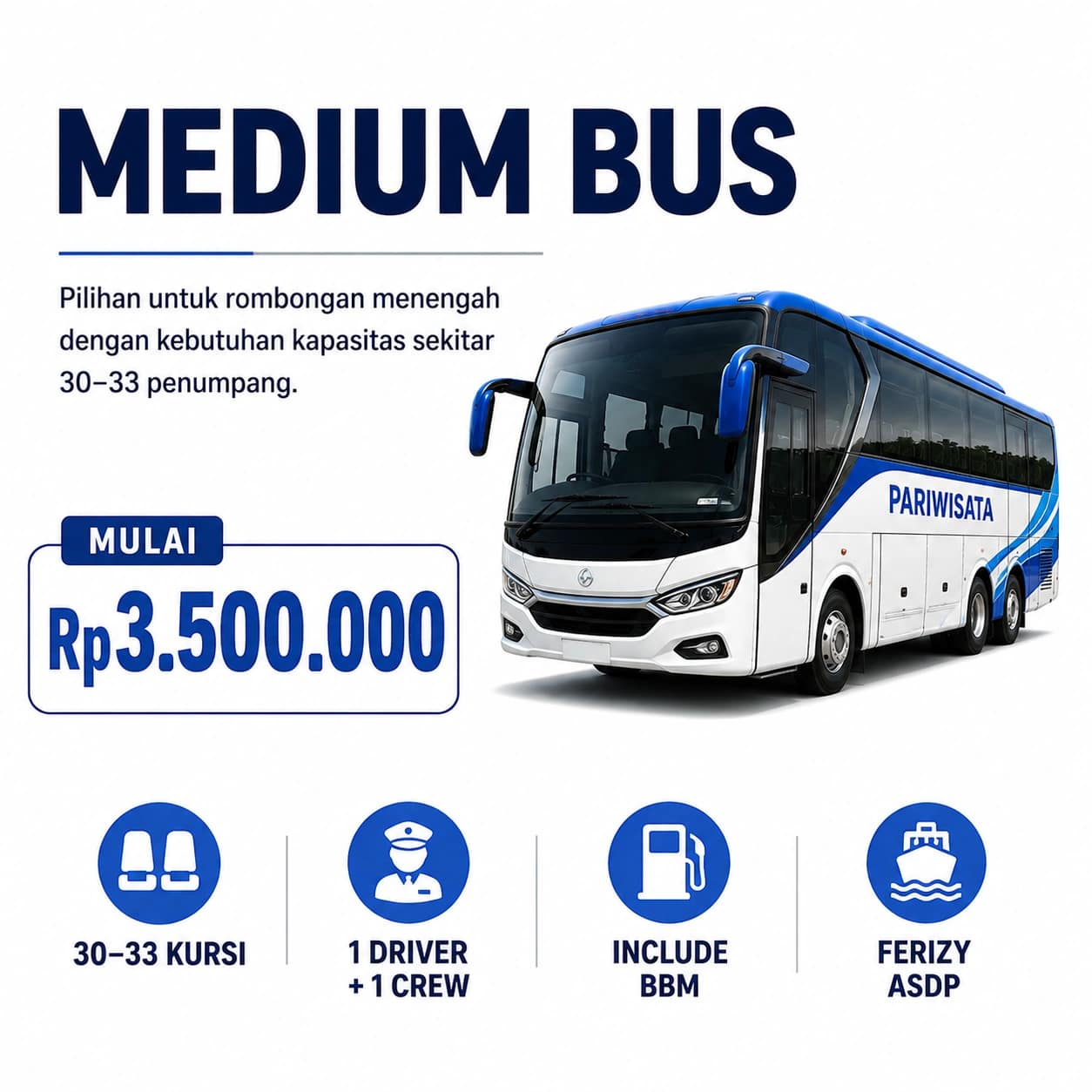 Sewa Bus SKYBUS Sukadana Lampung Timur sewa medium bus skybus