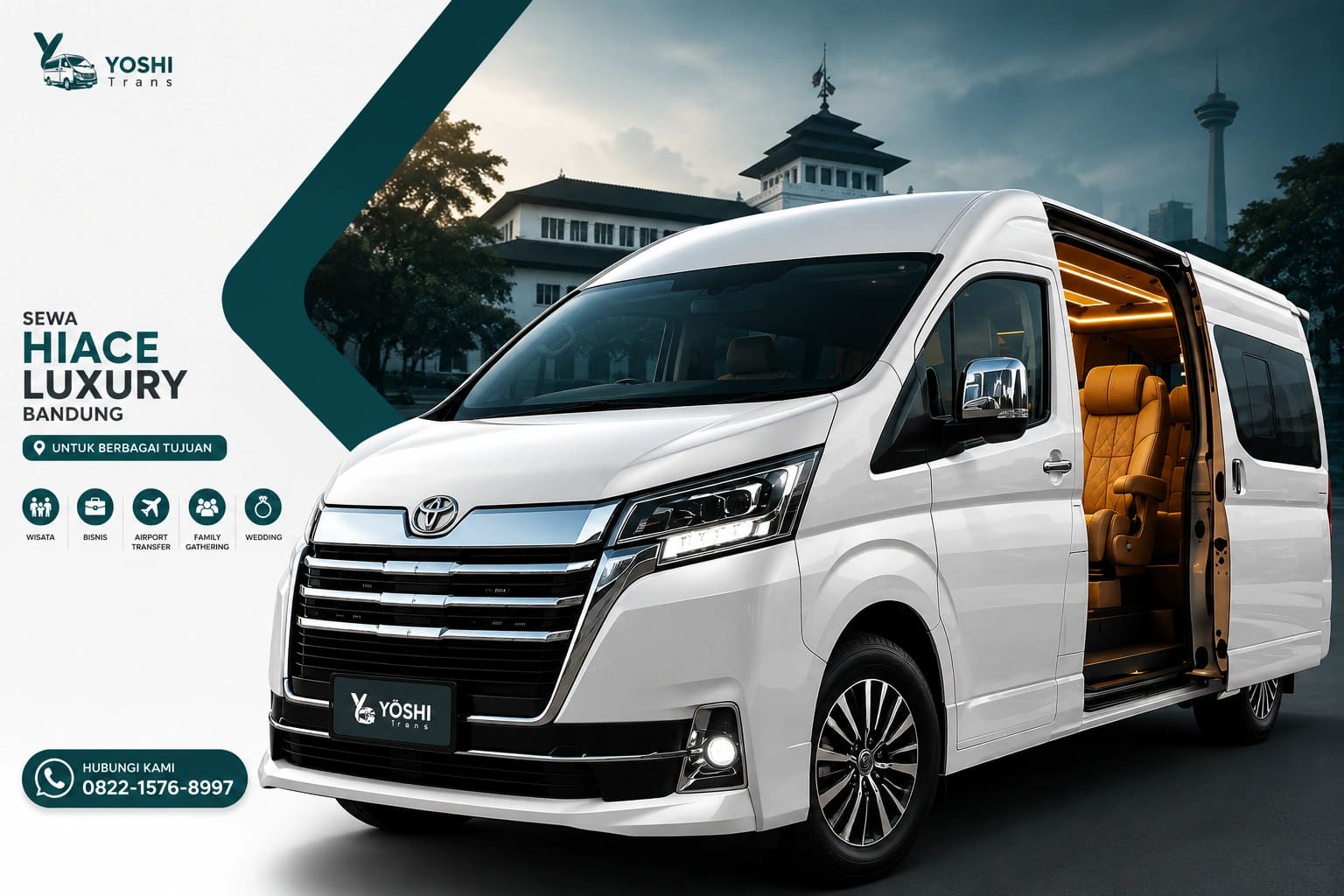 Sewa Hiace Luxury Jakarta Jogja Yoshi Trans