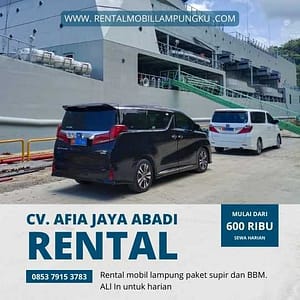 Rental Mobil Bandar Jaya Lampung Tengah Afia Jaya Abadi Sewa rental Mobil Lampung