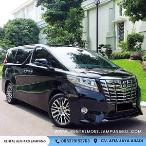 Jasa Taksi bandara lampung Rental Alphard Lampung Black Premium