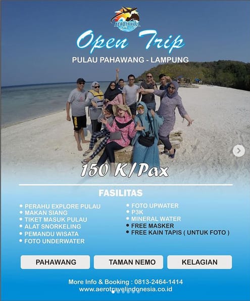 Paket Wisata Pantai Pahawang dan Pantai Tegal Mas