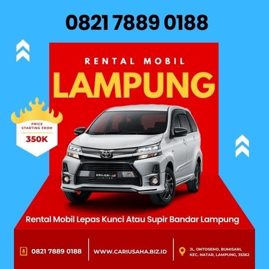 Harga Rental Mobil Bandar Lampung Termurah Rental Mobil Avanza Lampung