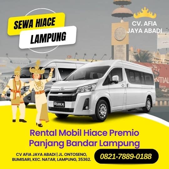 Sewa Hiace Bandar Lampung Paket Wisata 082178890188 Harga Sewa Hiace Commuter Panjang Bandar Lampung