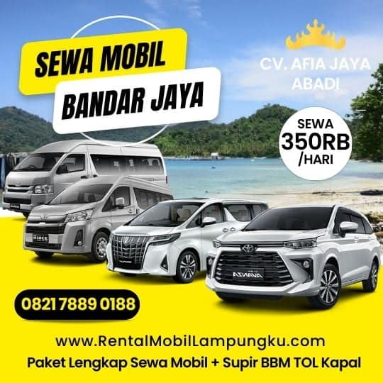 Rental Avanza Paket Wisata Bandar Lampung