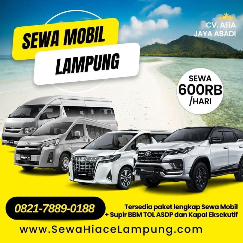 Rental mobil Bandar Lampung dengan driver Harian sewa mobil bandar lampung