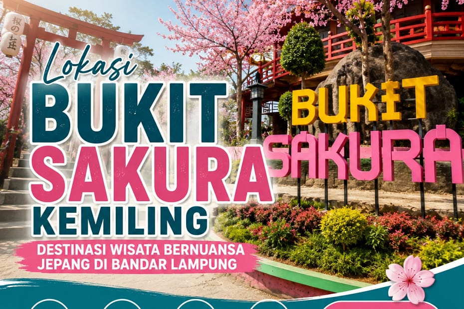 Lokasi Bukit Sakura Kemiling, Destinasi Wisata Bernuansa Jepang di Bandar Lampung