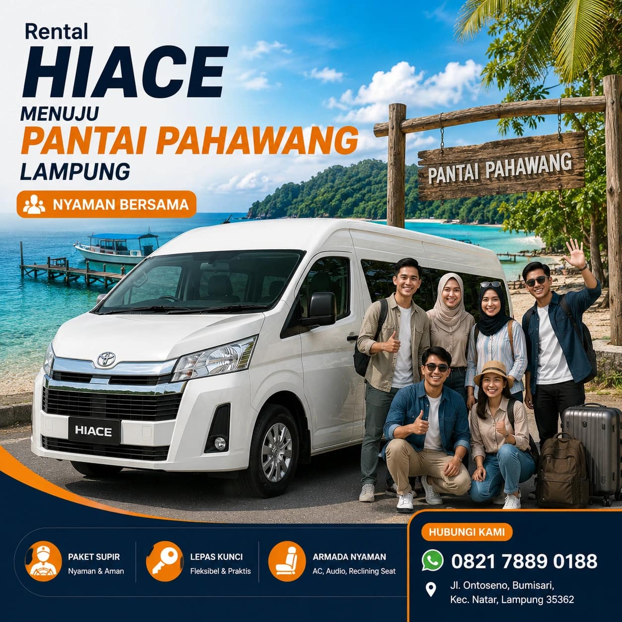 Rental Hiace Menuju Pantai Pahawang Lampung Nyaman Bersama baru Rental Hiace Menuju Pantai Pahawang Lampung Nyaman Bersama Baru