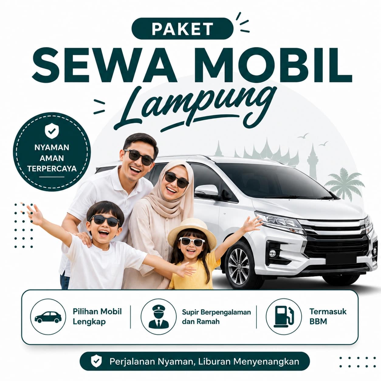 Sewa Mobil Bandar Lampung Paket Supir Dan Bbm