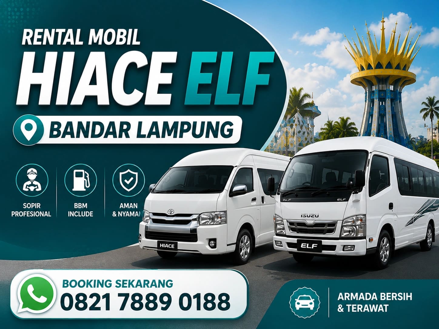 Rental Mobil Hiace Elf Bandar Lampung