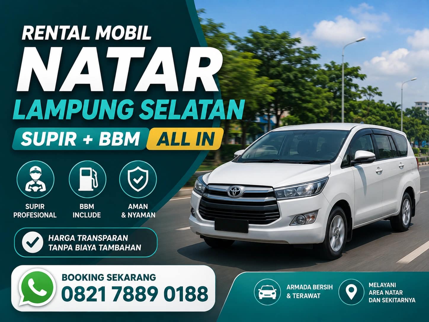 Rental Mobil Natar Lampung Selatan